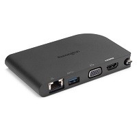 Kensington SD1500 USB-C Mobile Dock - 4K HDMI or HD VGA -Windows/Chrome/Mac - Estación de conexión - USB - VGA, HDMI - 1GbE