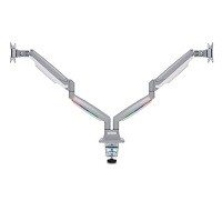 Kensington SmartFit One-Touch Height Adjustable Dual Monitor Arm - Kit de montaje - brazo ajustable - para 2 monitores - tamaño de pantalla: 13"-34" - pinza en C, ojal, montable en escritorio