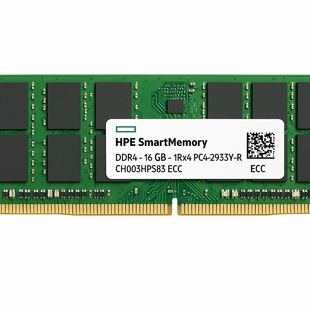 HPE SmartMemory - DDR4 - módulo - 16 GB - DIMM de 288 contactos - 2933 MHz / PC4-23400 - CL21 - 1.2 V - registrado - ECC
