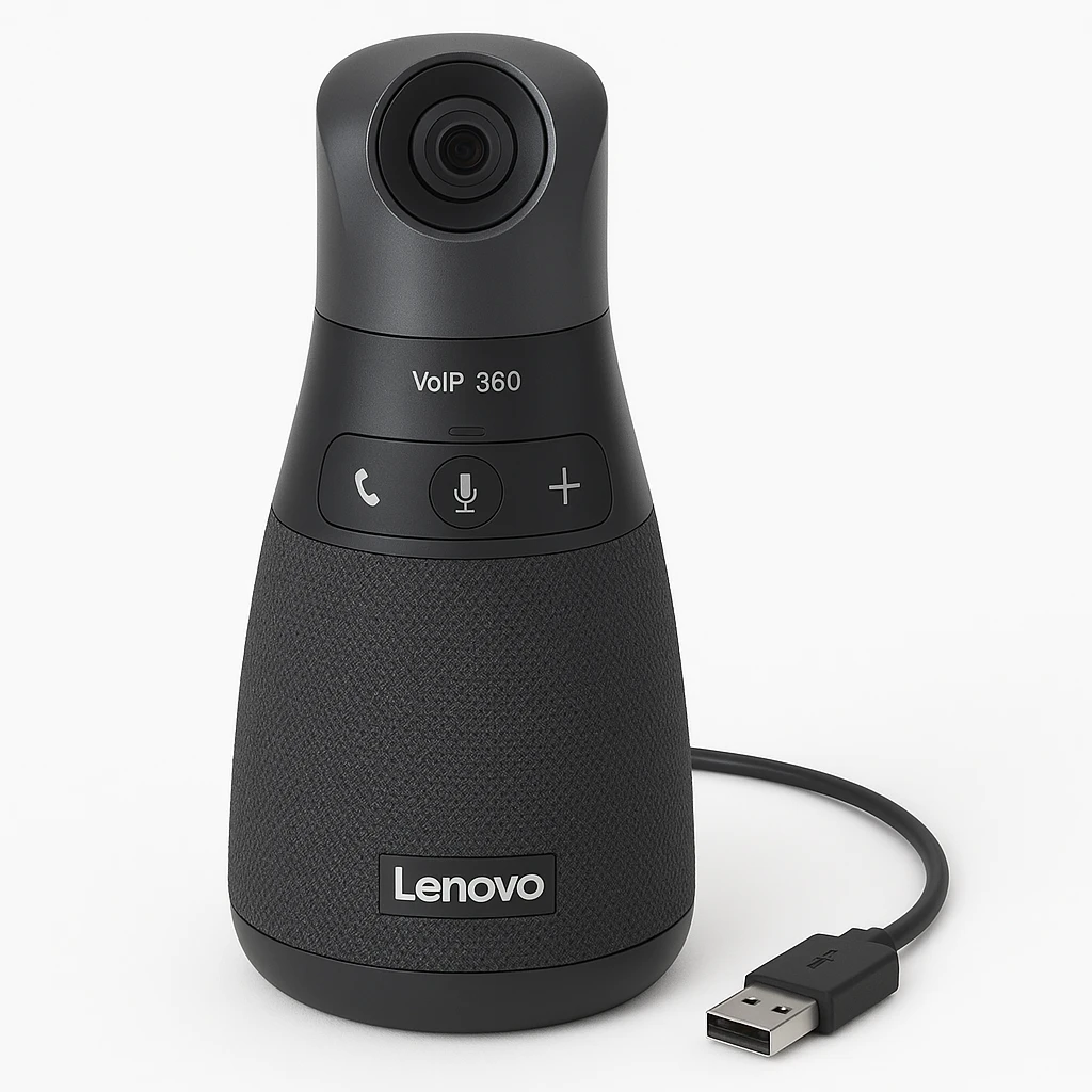 Lenovo VoIP 360 - Cámera de conferencias - color - 1920 x 1080 - audio - USB - MJPEG - CC 5 V