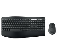 Logitech MK850 - Keyboard and mouse set - Spanish - Wireless - 2.4 GHz - Black