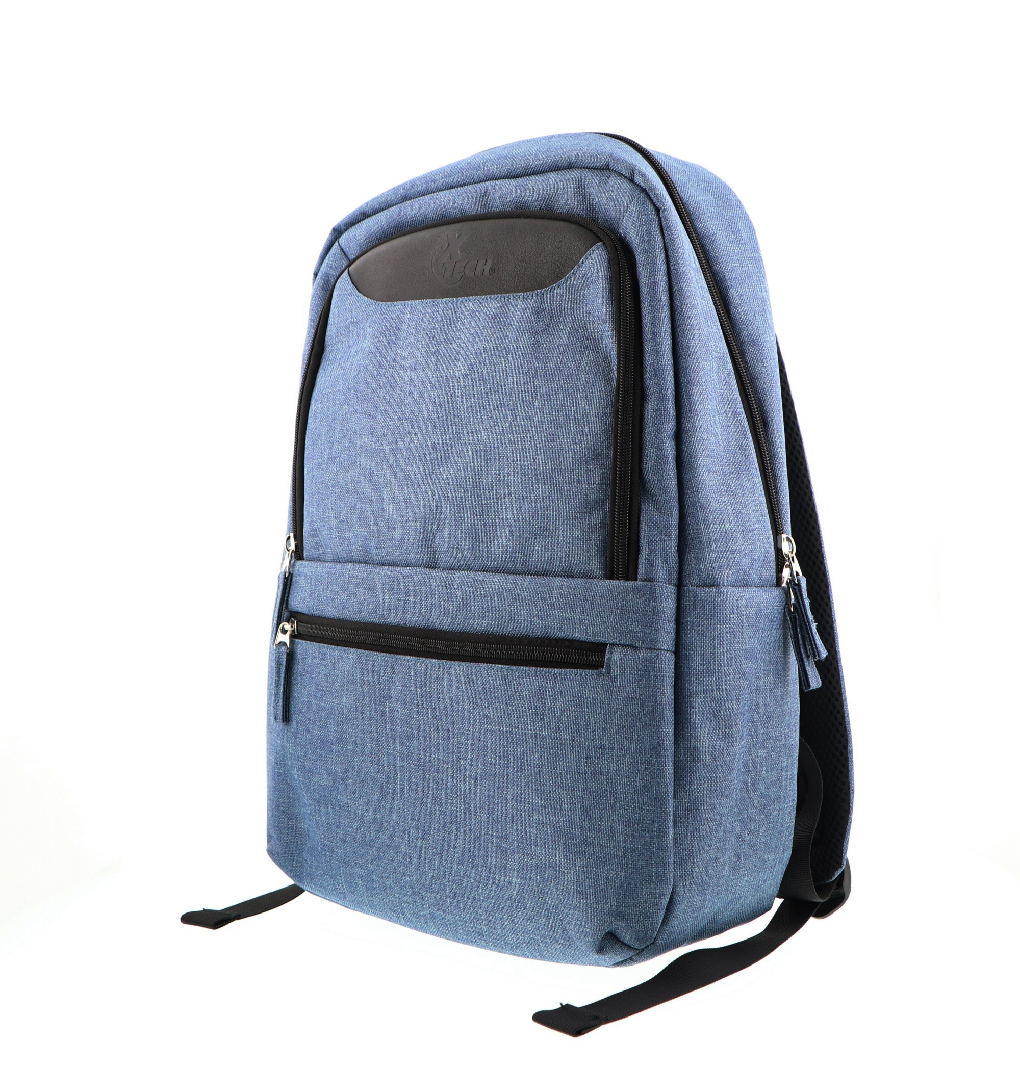 Xtech Winsor XTB-212 Mochila para laptop 15.6" - Durable poliéster - Color Azul con detalles en negro - Panel posterior con acolchado -  Tirantes acolchados  - Bolsillo frontal para accesorio
