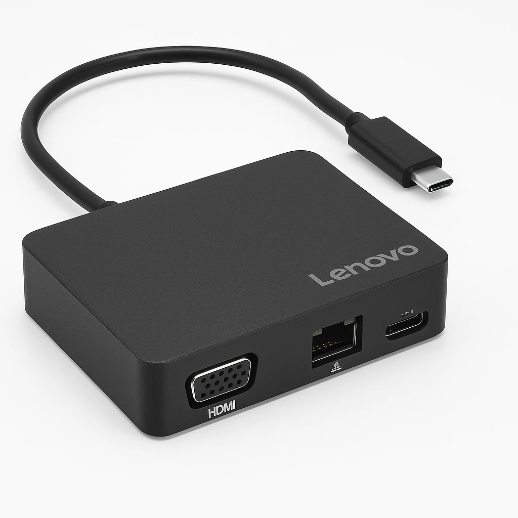 Lenovo USB-C Mini Dock - Mini-dock - USB-C - VGA, HDMI - 1GbE - 65 vatios