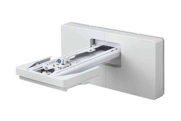 Epson Ultra-Short Throw Wall Mount ELPMB62 - Kit de montaje (placa de pared, brazo extensible telescópico, cubierta de placa de pared, tornillos, unidad de ajuste de 3 ejes con placa de desli