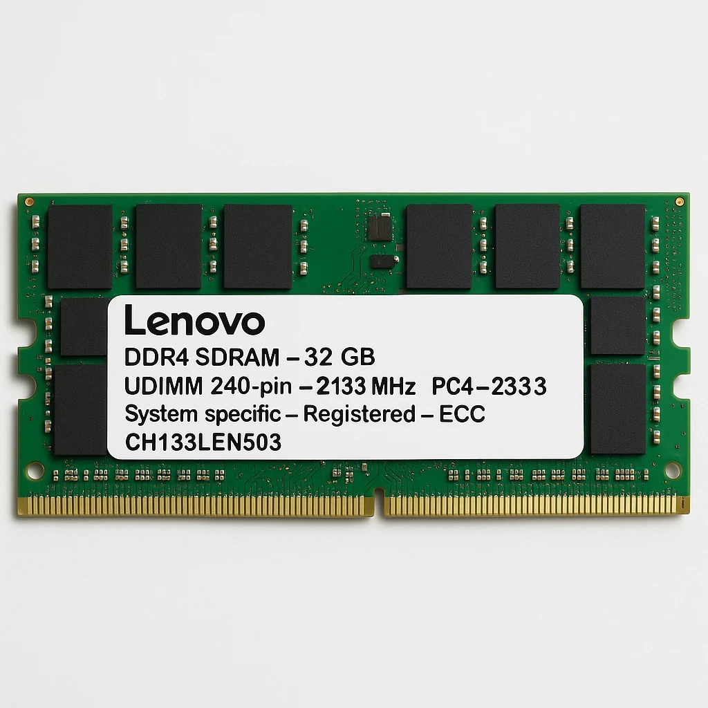 Lenovo - DDR4 SDRAM - 32 GB - UDIMM 240-pin - 2133 MHz - PC4-21333 - CL13 - System specific - Registered - ECC
