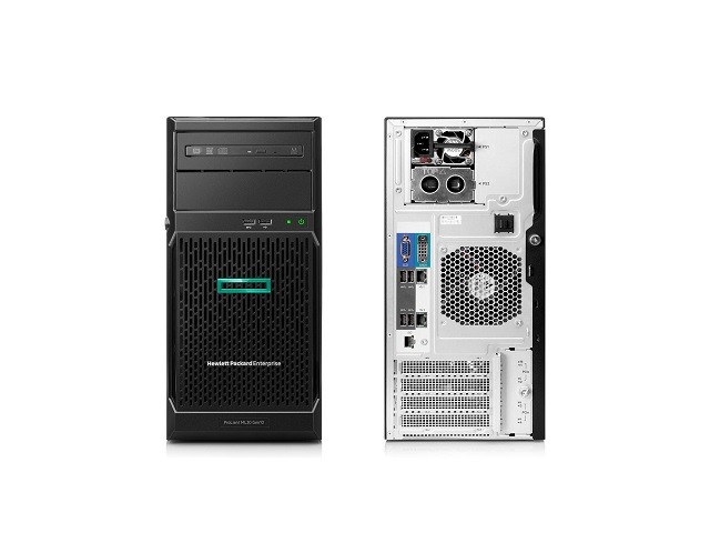 HPE ProLiant ML30 Gen10 - Servidor - torre - 4U - 1 vía - 1 x Xeon E-2224 / hasta 4.6 GHz - RAM 16 GB - SATA - de intercambio no en caliente 3.5" bahía(s) - HDD 1 TB - Matrox G200 - Gigabit E