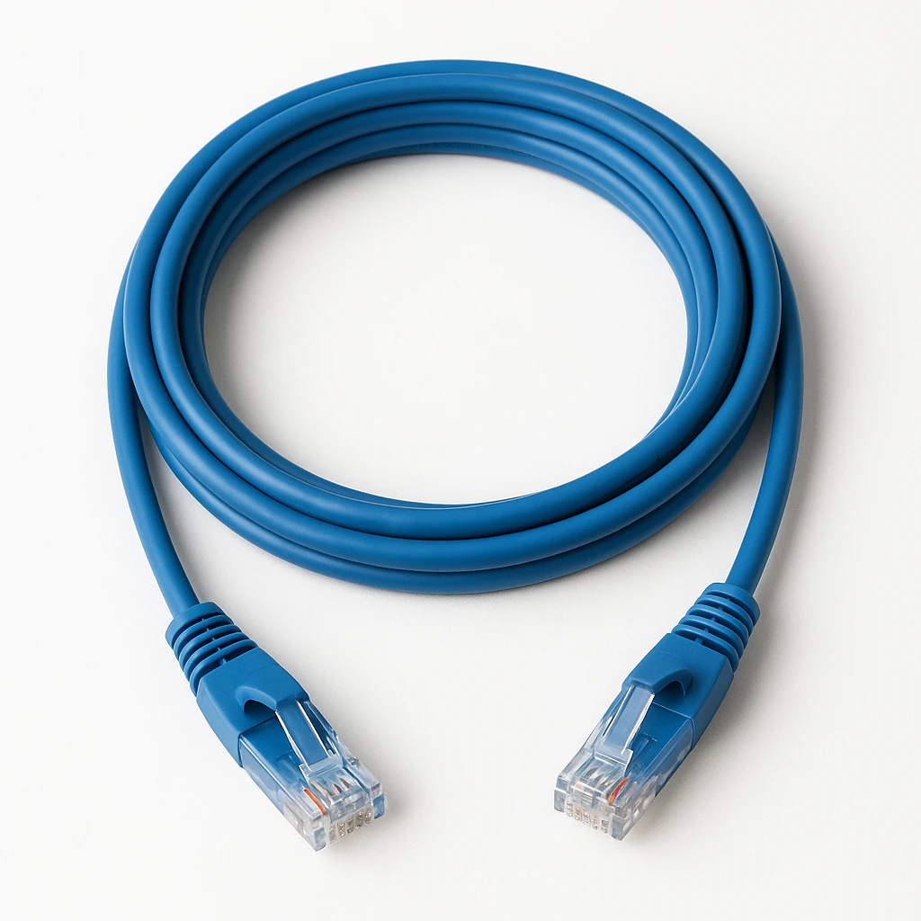 Nexxt - Cable de interconexión - RJ-45 (M) a RJ-45 (M) - 3m - UTP - CAT 5e - moldeado, trenzado - azul