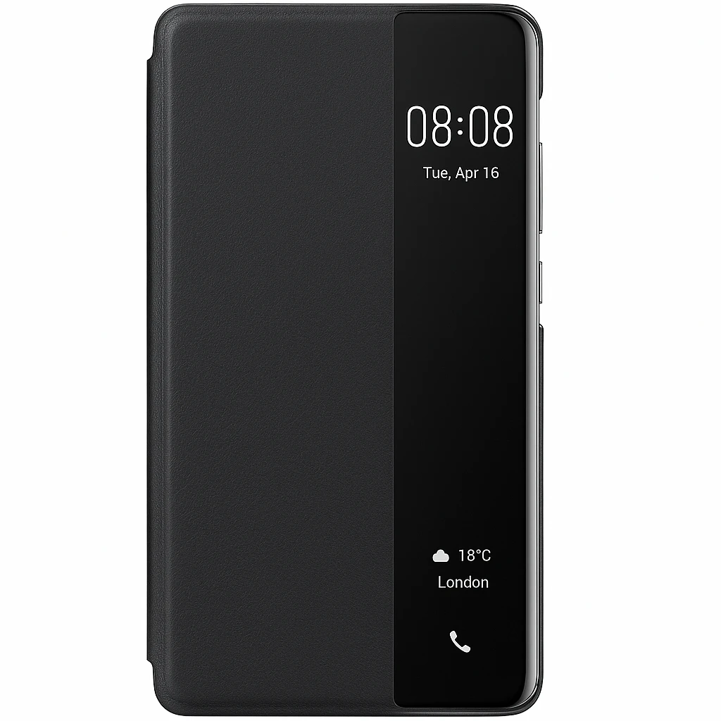 Huawei Smart View - Funda con tapa para teléfono móvil - poliuretano - para Huawei P40