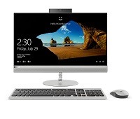 Lenovo - All-in-one - AMD Ryzen 3 2200GE / 3.2 GHz - 4 GB DDR4 SDRAM - 2 TB HDD - 23.8" - Intel HD Graphics - Windows 10 Home - Aluminum silver - Spanish