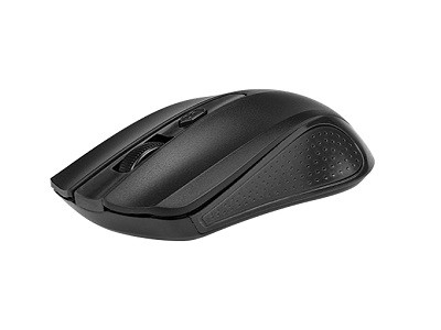 Xtech - Mouse - 2.4 GHz - Wireless - All black - 1600 dpi XTM-310BK