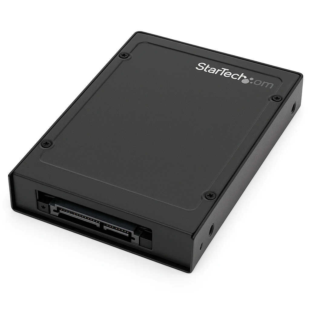 StarTech.com Adaptador de Disco Duro de 2,5" a 3,5" - Para SSD o Disco Duro SATA SAS - Caja Adaptador de Disco - Caja de almacenamiento - 2.5" - SATA 6Gb/s / SAS 6Gb/s - SAS 6Gb/s, SATA 6Gb/s