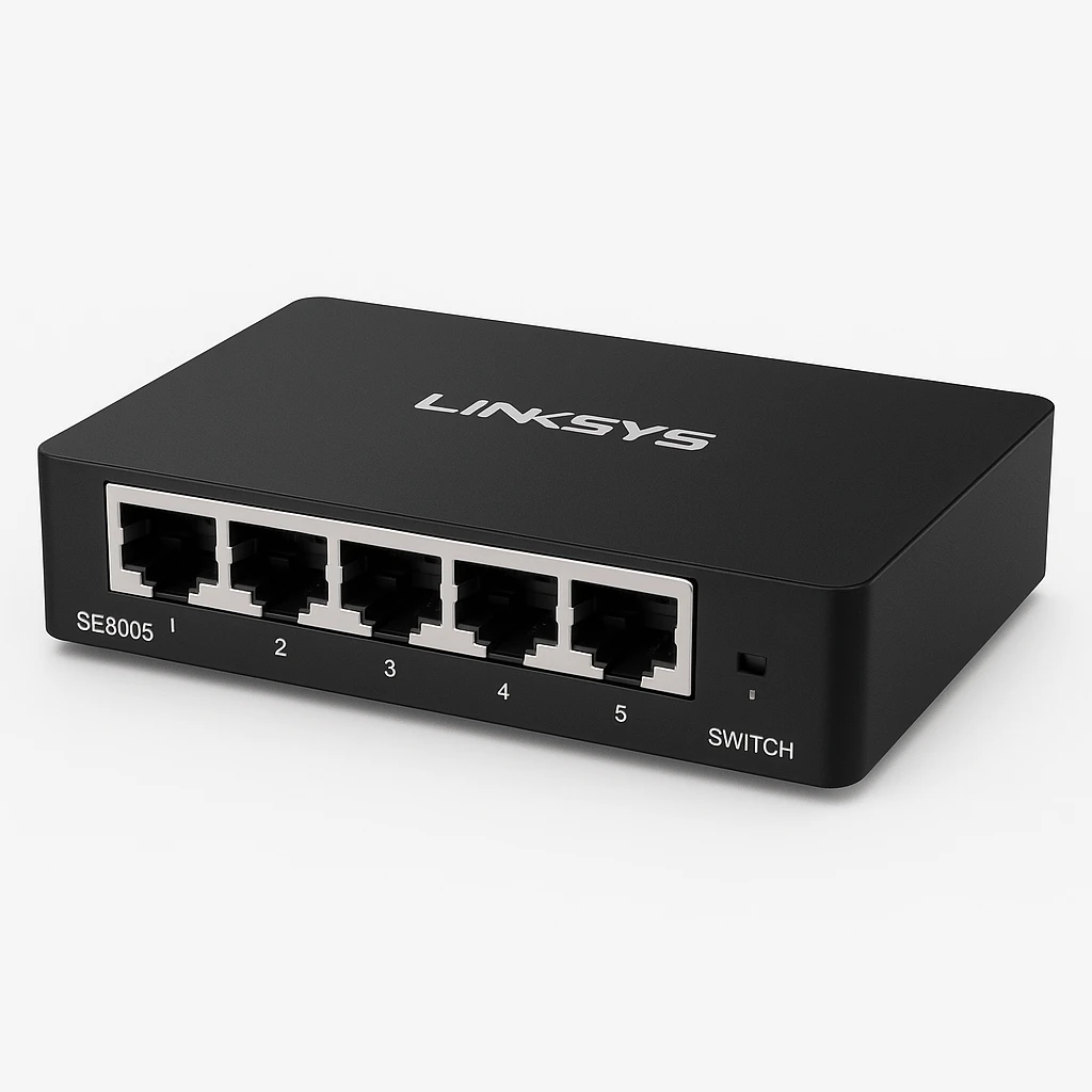 Linksys SE3005 - Conmutador  - sin gestionar - 5 x 10/100/1000 - sobremesa, montaje en pared - 2 años de garantía 