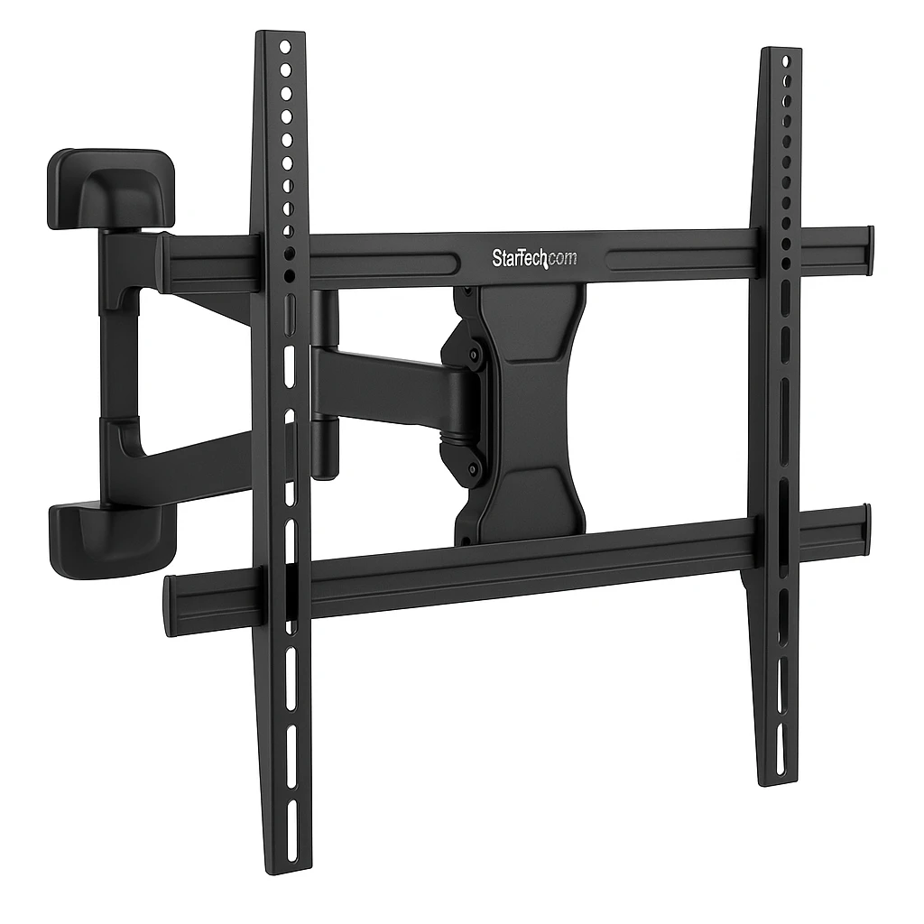 StarTech.com Soporte de Pared para TV de Pantalla Plana - Ajustable - Compatible con TVs Curvos - Abrazadera - para TV - plástico, acero - negro - tamaño de pantalla: 60"-100" - se puede inst