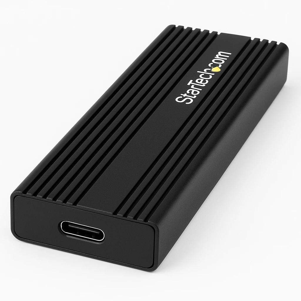 StarTech.com Caja M.2 NVMe para SSD PCIe - Caja USB 3.1 Gen 2 Type-C - USB Tipo C - Compatible con Thunderbolt 3 (M2E1BMU31C) - Caja de almacenamiento - M.2 - M.2 Card - USB 3.1 (Gen 2) - neg
