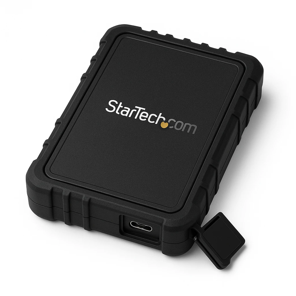 StarTech.com Caja USB 3.1 (10Gbps) USB-C para Discos Duros o SSD SATA de 2,5 Pulgadas - Rugged para Medios Climas Hostiles IP65 - Caja de almacenamiento - 2.5" - SATA 6Gb/s - SATA 6Gb/s, USB 