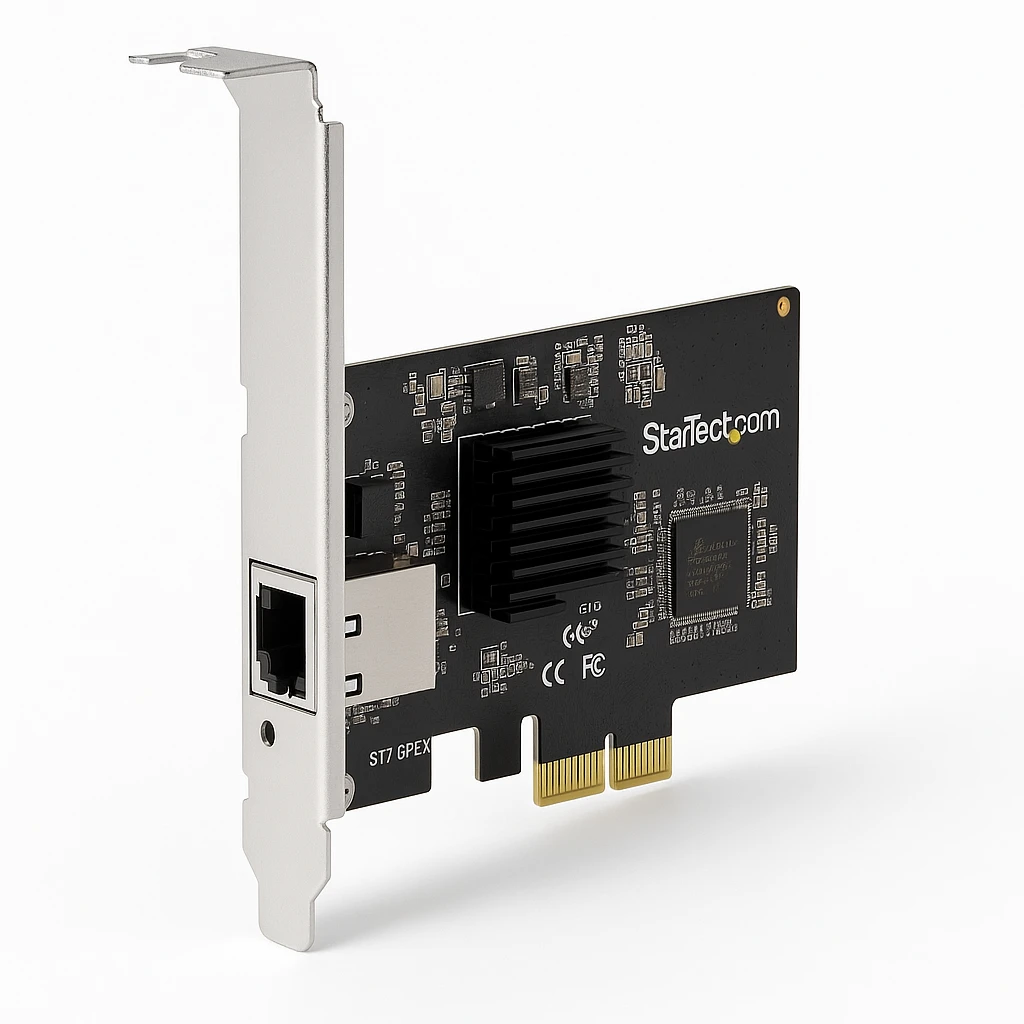 StarTech.com Tarjeta de Red PCI Express de 1 Puerto 2.5Gbps 2.5GBASE-T - Windows, Mac y Linux - Tarjeta LAN PCIe - RTL8125 - (ST2GPEX) - Adaptador de red - PCIe x4 perfil bajo - Gigabit Ether