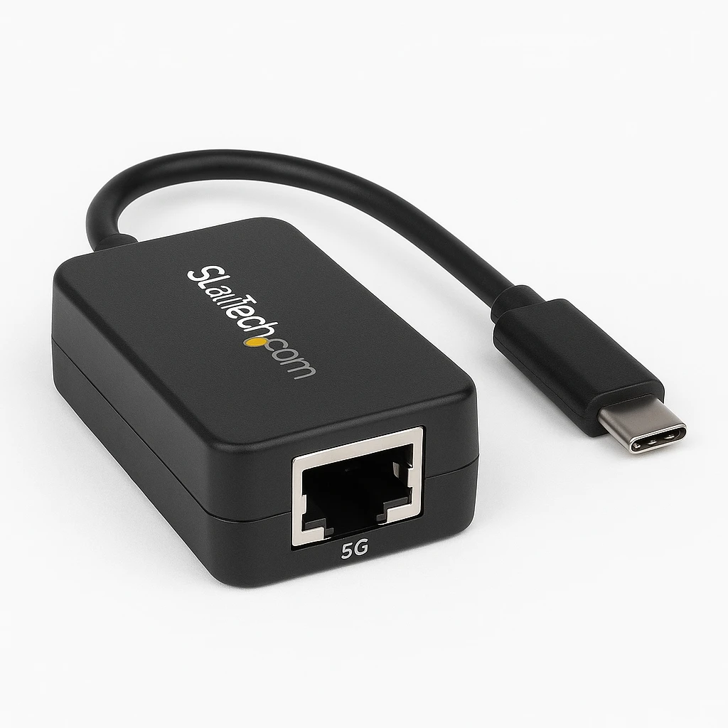 StarTech.com Adaptador de Red Ethernet USB 3.0 Type C de 5 Gigabits - Convertidor de Internet USB Tipo C - 5GBASE-T - Adaptador de red - USB-C - 5GBase-T x 1 + USB-C 3.0 - negro