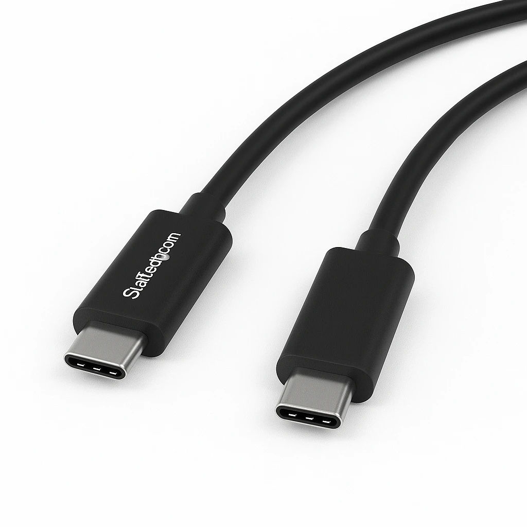StarTech.com Cable de 1,8m USB-C a USB-C con capacidad para Entrega de Alimentación de 5A - USB TipoC - Cable de Carga USBC - USB 3.0 - Cable USB - 24 pin USB-C (M) recto a 24 pin USB-C (M) r