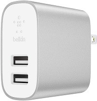 Belkin - - 24 vatios - 4.8 A - 2 conectores de salida (USB) - blanco