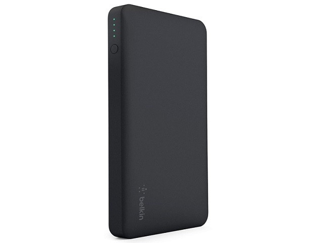 Belkin - Cargador portátil - 10000 mAh - 2 conectores de salida (USB, 24 pin USB-C) - negro