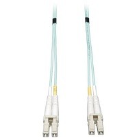 Eaton Tripp Lite Series 10Gb/40Gb/100Gb Duplex Multimode 50/125 OM3 LSZH Fiber Patch Cable (LC/LC), Aqua, 10M (32.8 ft.) - Cable de interconexión - LC de modos múltiples (M) a LC de modos múl