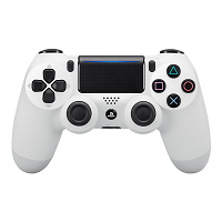 Sony DualShock 4 v2 - Mando de videojuegos - inalámbrico - Bluetooth - Blanco glacial - para Sony PlayStation 4