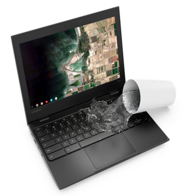 Lenovo - Chromebook - 11 LCD - CELERON N4020 - 4 GB DDR4 SDRAM - 32 GB SSD - Google Chrome OS - Black - Spanish - 1-year warranty