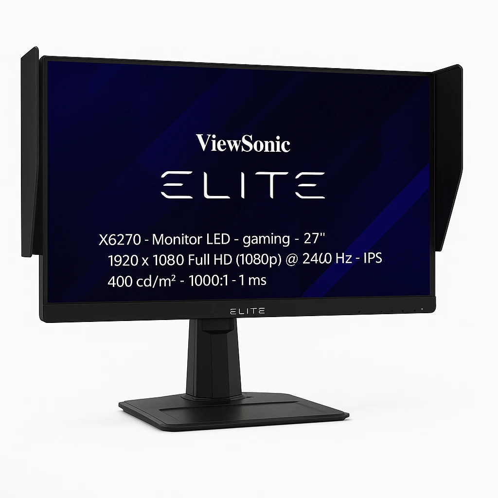 ViewSonic ELITE XG270 - Monitor LED - gaming - 27" - 1920 x 1080 Full HD (1080p) @ 240 Hz - IPS - 400 cd/m² - 1000:1 - 1 ms - altavoces