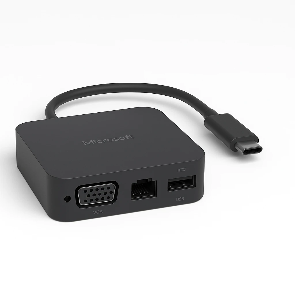 Microsoft USB-C Travel Hub - Estación de conexión - USB-C - VGA, HDMI - 1GbE