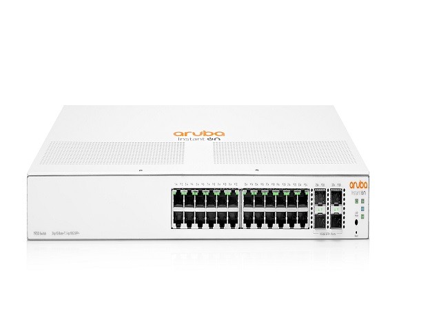 HPE Networking Instant On 1930 24G 4SFP/SFP+ Switch - Conmutador - L3 - Gestionado - 24 x 10/100/1000 + 4 x 1 Gigabit / 10 Gigabit SFP+ - montaje en rack