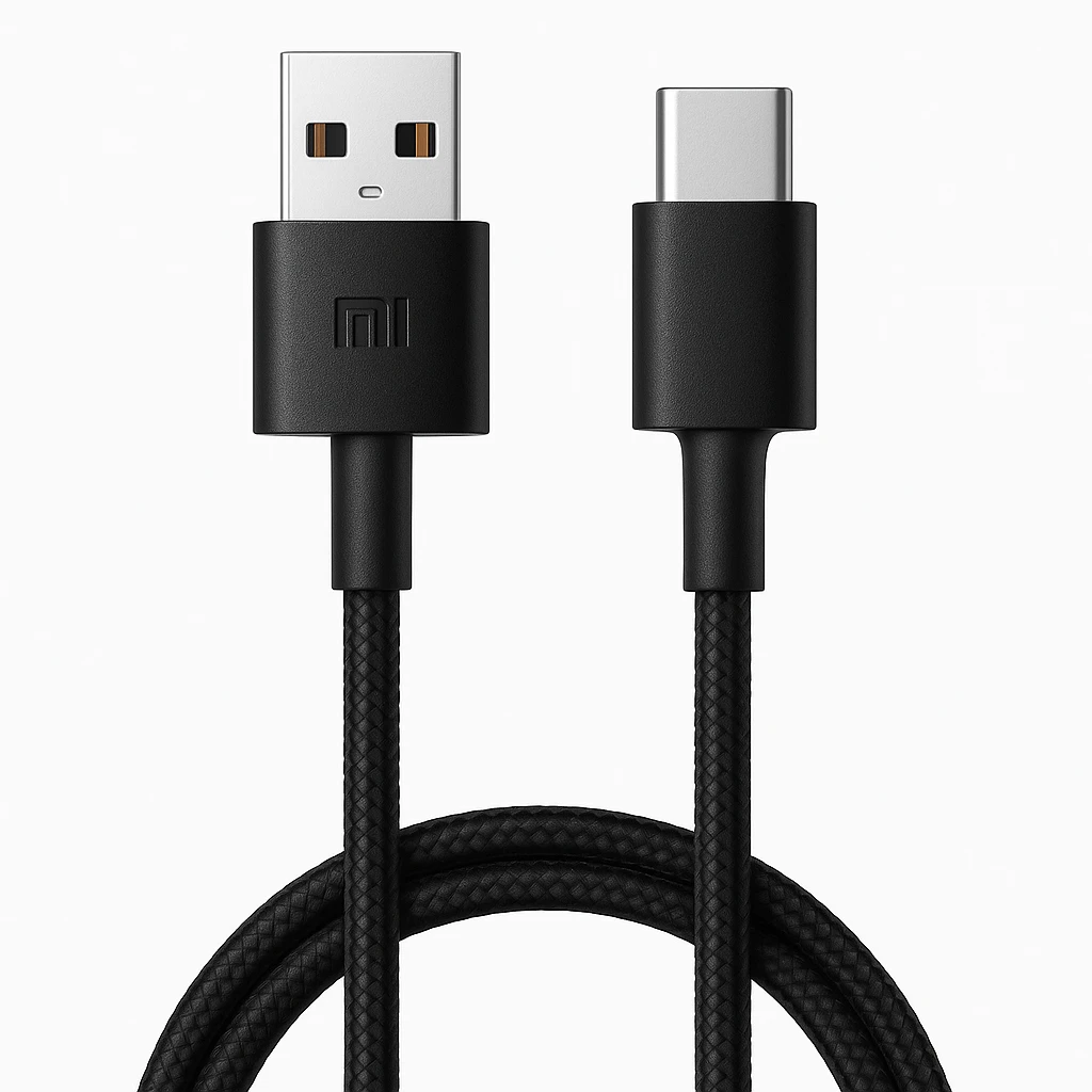 Xiaomi Mi Braided - Cable USB - USB (M) a 24 pin USB-C (M) - USB 2.0 - 3 A - 1 m - negro