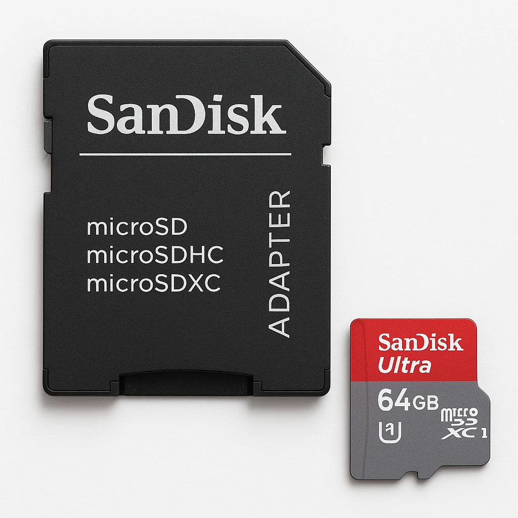 SanDisk Ultra - Tarjeta de memoria flash (adaptador microSDHC a SD Incluido) - 64 GB - Class 10 - microSDXC UHS-I