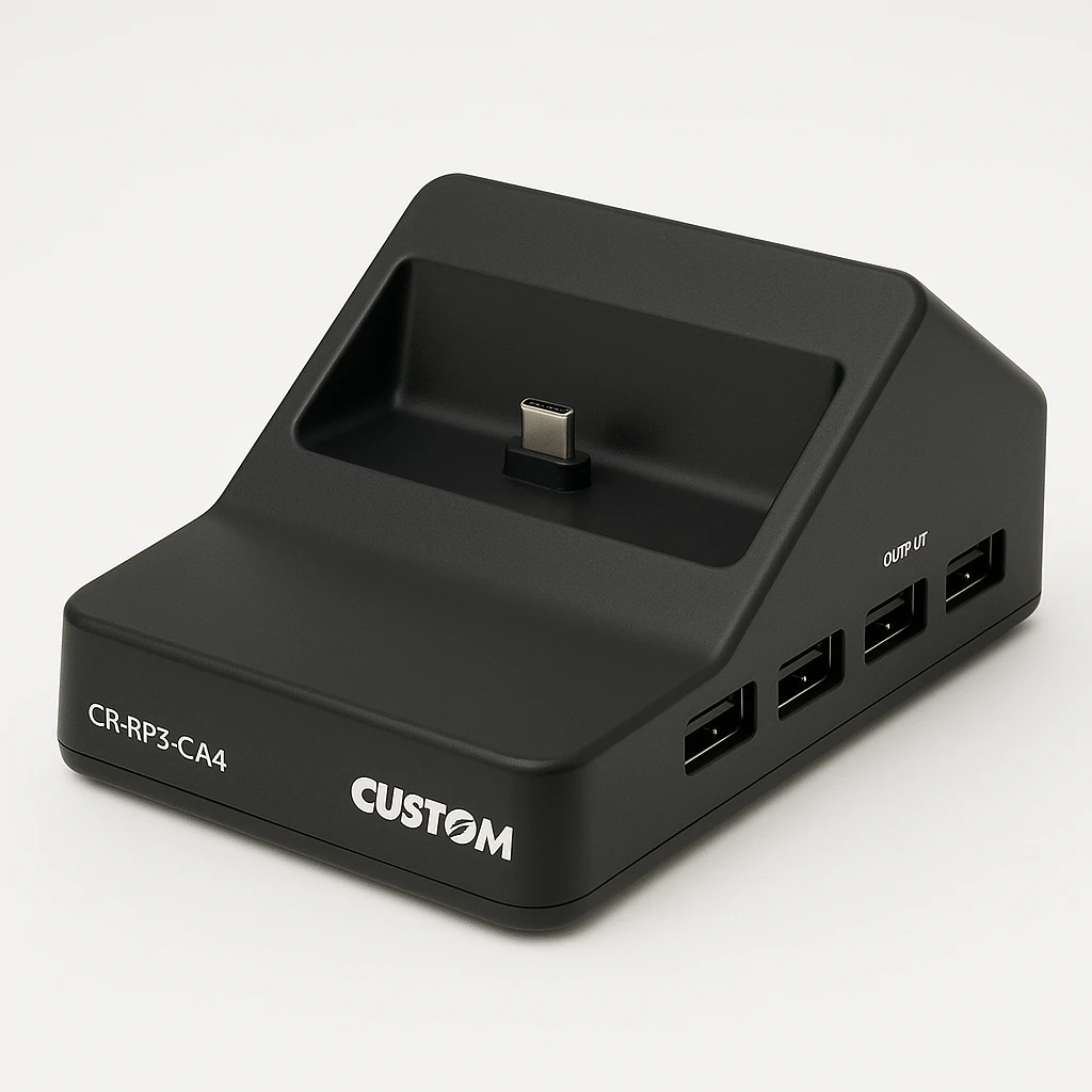 Custom CR-RP3-CA4 - Base de carga de portátil - conectores de salida: 4 - para P-RANGER