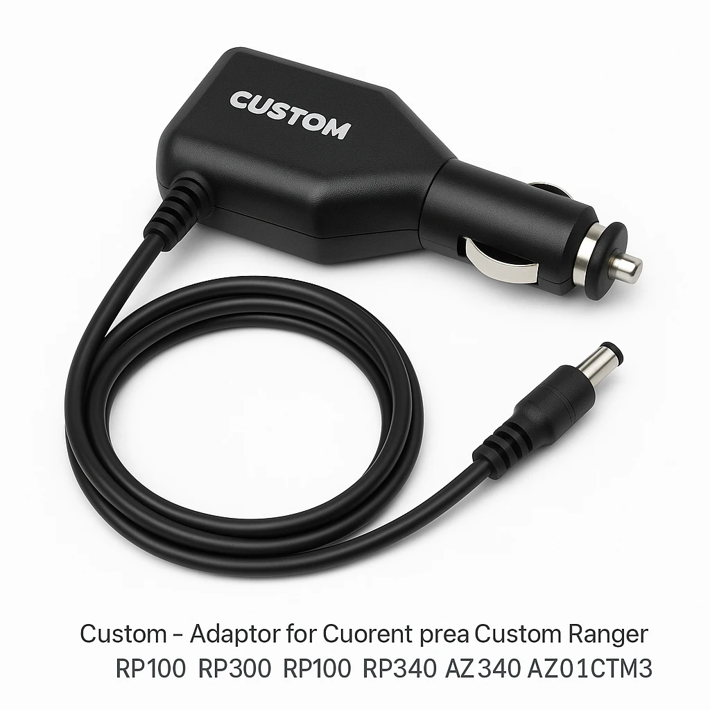 Custom - Adaptador de corriente para el coche - para Custom Ranger Pro; P-RANGER RP100, RP300, RP310, RP340