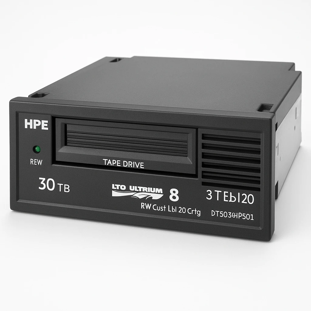 HPE - Tape drive - 30 TB - LTO Ultrium 8 - RW Cust Lbl 20 Crtg