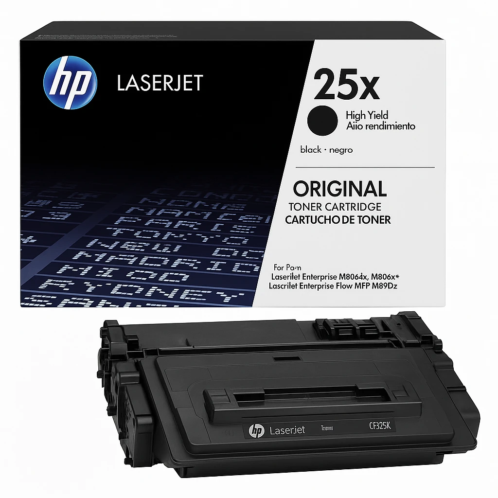 HP 25X - Alto rendimiento - negro - original - LaserJet - cartucho de tóner (CF325X) - para LaserJet Enterprise M806dn, M806x+; LaserJet Enterprise Flow MFP M830z