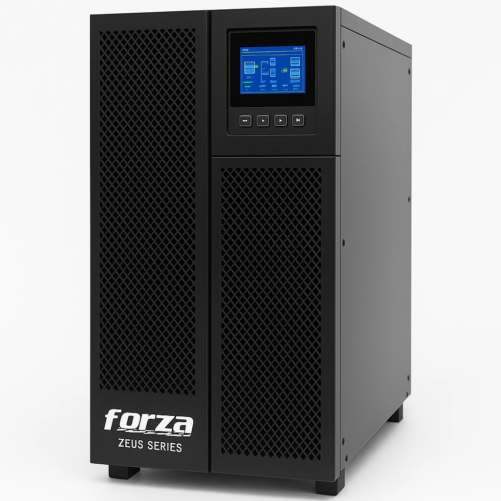 Forza Zeus Series 3-Phase Modular Tower - UPS - On-line - 20000 Watt - AC 208/220 V - Smart 80-Batt PF 1.0