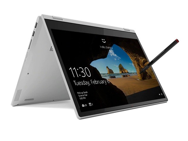 Lenovo - Notebook - 14" LCD - Touchscreen - AMD Ryzen 5 3500U / 2.1 GHz - 8 GB DDR4 SDRAM - 256 GB SSD - Intel HD Graphics - Windows 10 Home - Silver - Spanish - 1-year warranty