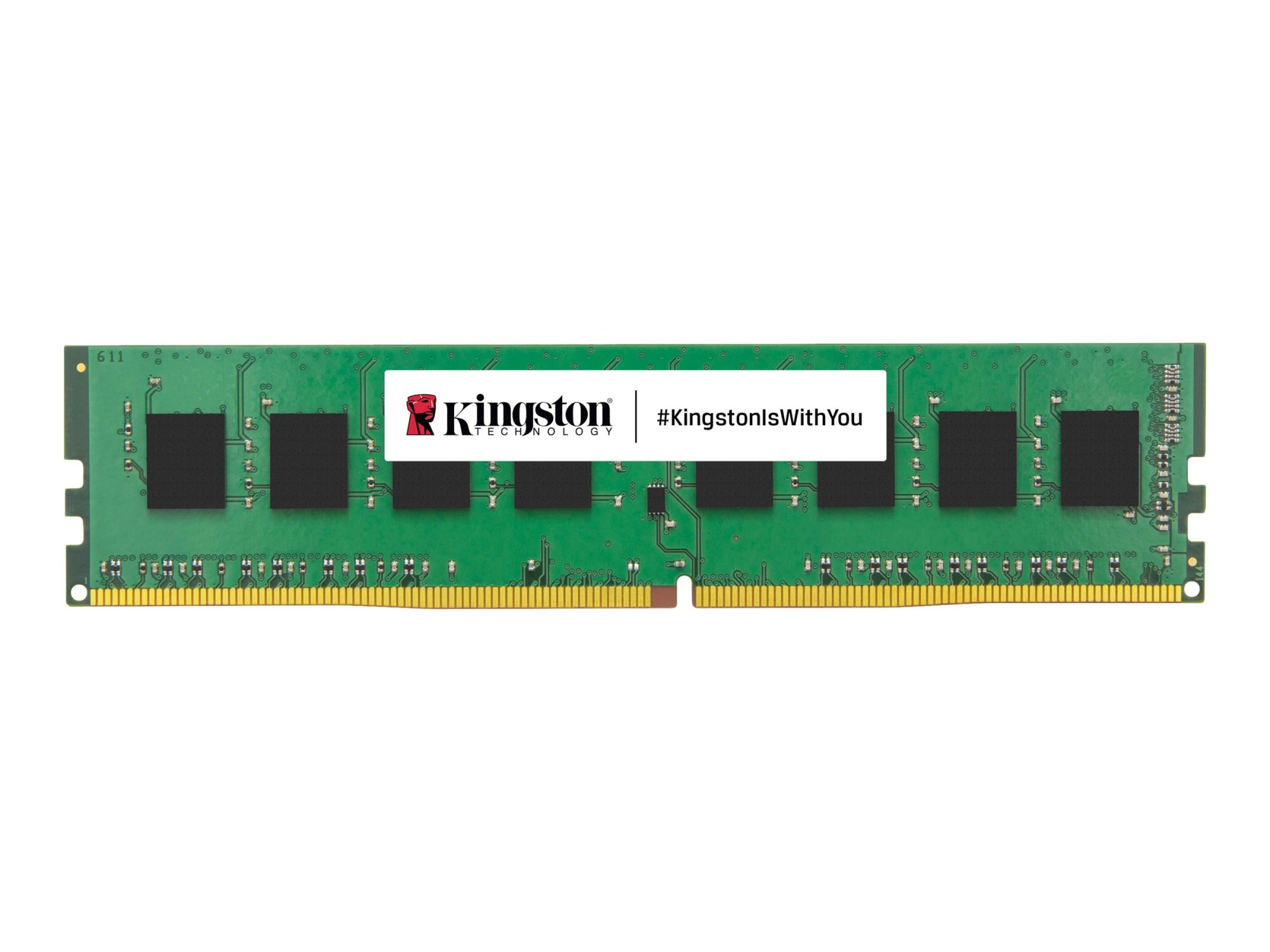Kingston ValueRAM - DDR4 - módulo - 8 GB - DIMM de 288 contactos - 3200 MT/s / PC4-25600 - CL22 - 1.2 V - sin búfer - no ECC