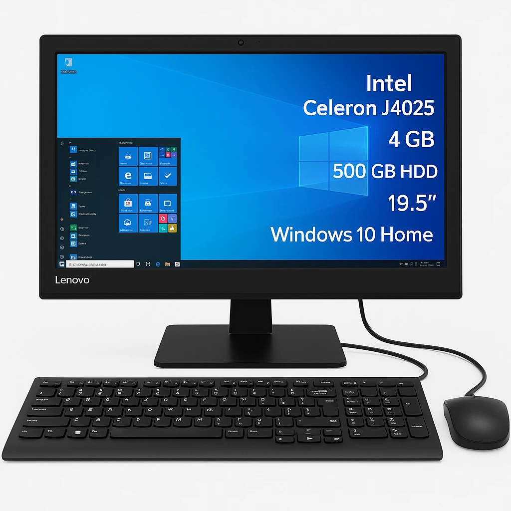 Lenovo 330 - All-in-one - Intel Celeron J4025 - 4 GB - 500 GB HDD - 19.5" - Windows 10 Home - Spanish