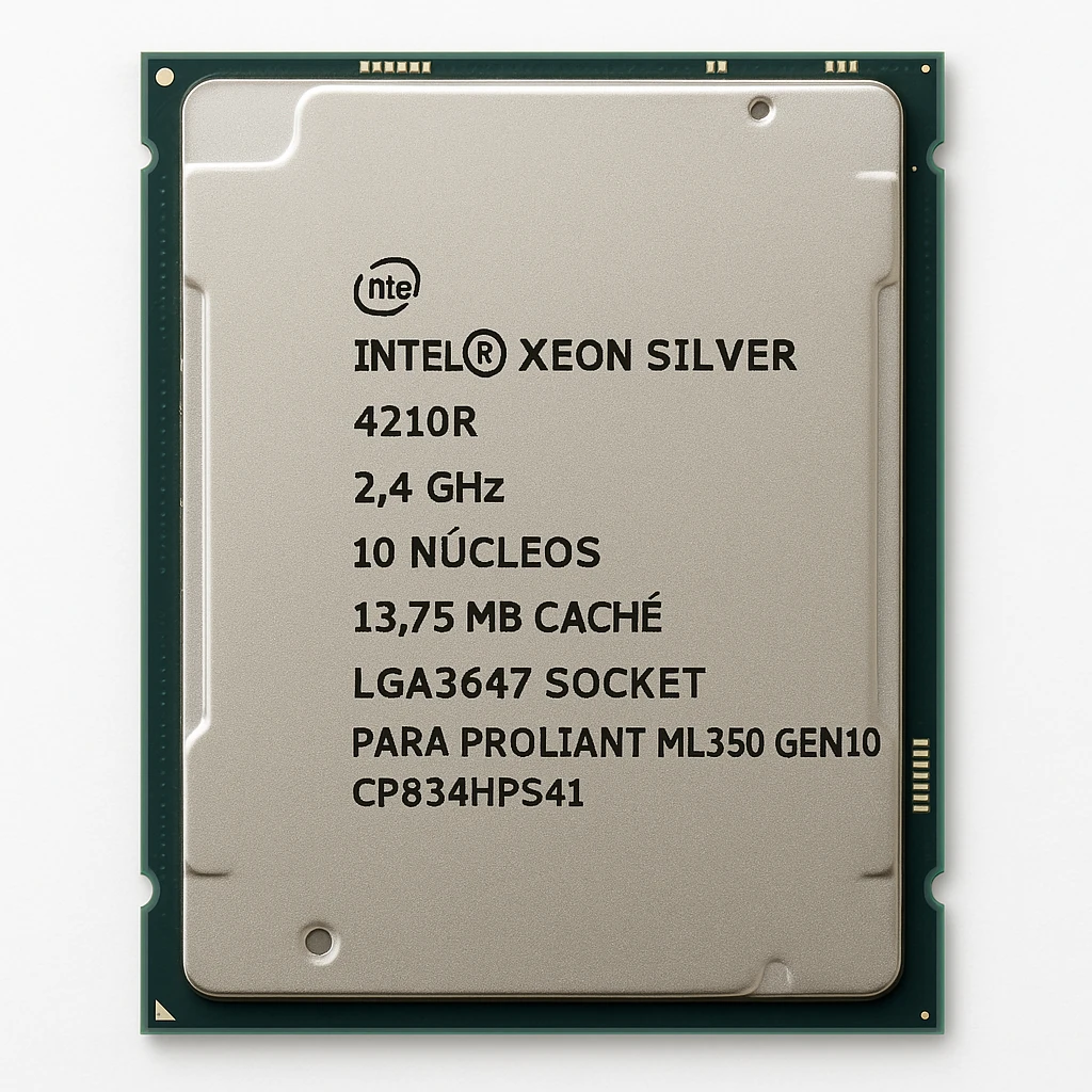 Intel Xeon Silver 4210R - 2.4 GHz - 10 núcleos - 13.75 MB caché - LGA3647 Socket - para ProLiant ML350 Gen10