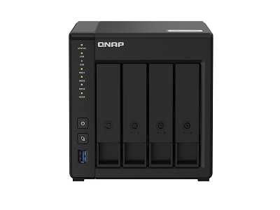 QNAP TS-451D2 - Servidor NAS - 4 compartimentos - SATA 6Gb/s - RAID RAID 0, 1, 5, 6, 10, JBOD - RAM 4 GB - Gigabit Ethernet - iSCSI soporta