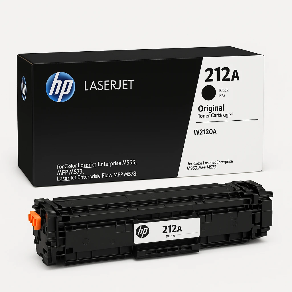HP 212A - Negro - original - LaserJet - cartucho de tóner (W2120A) - para Color LaserJet Enterprise M555, MFP M578; LaserJet Enterprise Flow MFP M578