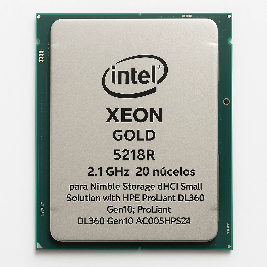 Intel Xeon Gold 5218R - 2.1 GHz - 20 núcleos - para Nimble Storage dHCI Small Solution with HPE ProLiant DL360 Gen10; ProLiant DL360 Gen10