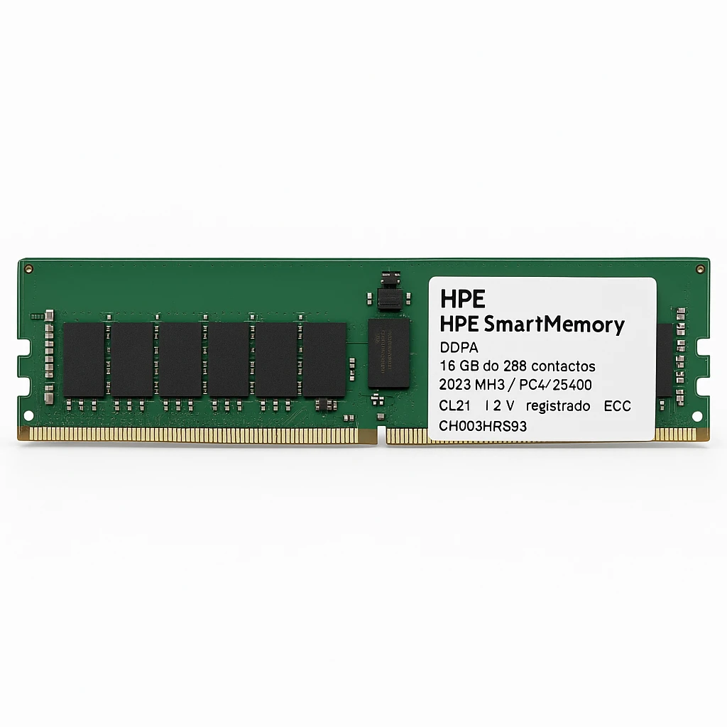 HPE SmartMemory - DDR4 - módulo - 16 GB - DIMM de 288 contactos - 2933 MHz / PC4-23400 - CL21 - 1.2 V - registrado - ECC