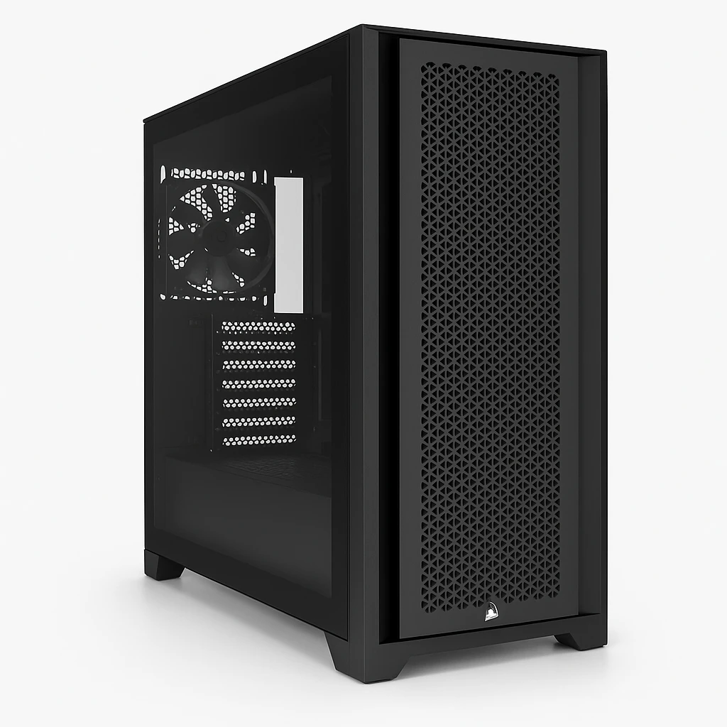 CORSAIR 5000D AIRFLOW - Mid tower - ATX - panel lateral con ventana (cristal templado) - sin fuente de alimentación (ATX) - negro - USB/Audio