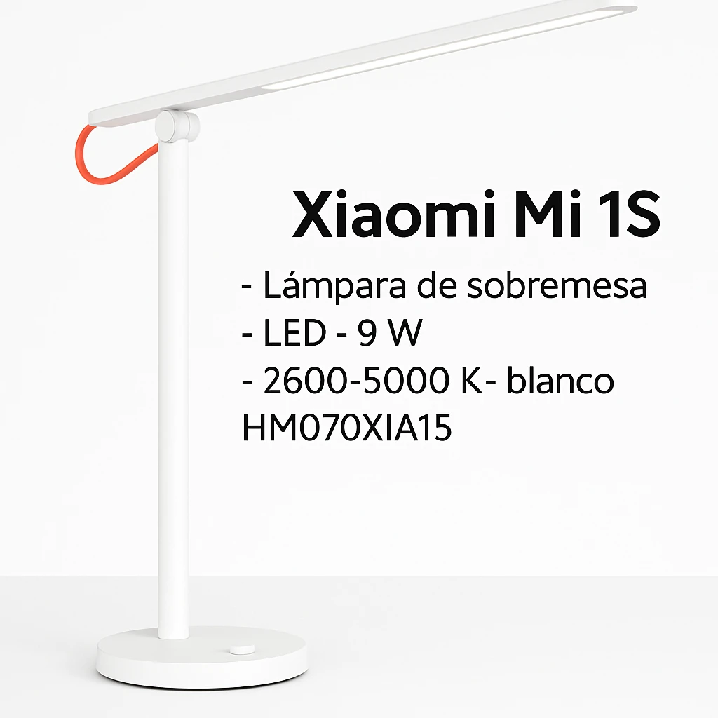 Xiaomi Mi 1S - Lámpara de sobremesa - LED - 9 W - 2600-5000 K - blanco