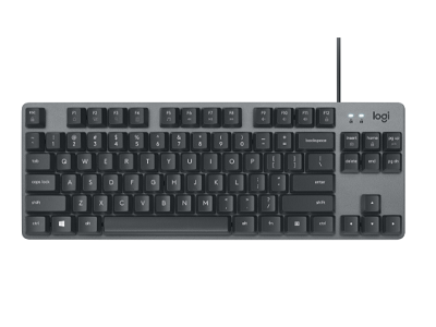 Logitech - K835 TKL - Keyboard - Wired - Spanish - USB - Ergonomic Design - Blue Switch 
