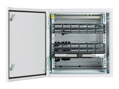 Panduit Industrial Distribution Frame (IDF) - Rack armario - instalable en pared - revestimiento de polvo gris claro - 12U - 19"