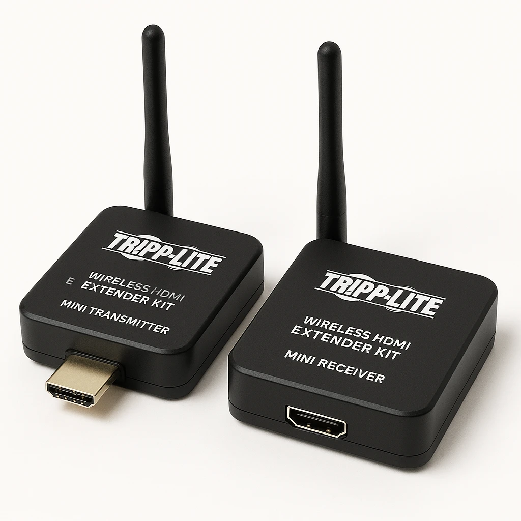 Tripp Lite Wireless HDMI Extender Kit with Mini Transmitter and Mini Receiver - 1080p, 50 ft., Black - Alargador de vídeo/audio inalámbrico - hasta 15 m